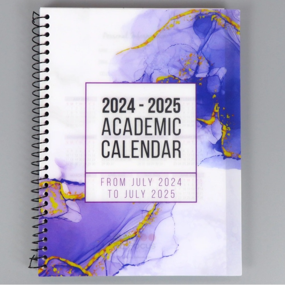 New Academic calendars 24-25!!! New design w/color time blocks! ADHD focus